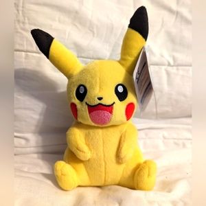 Tomy Pokemon Pikachu 8" Plush Stuffed Animal With Tags